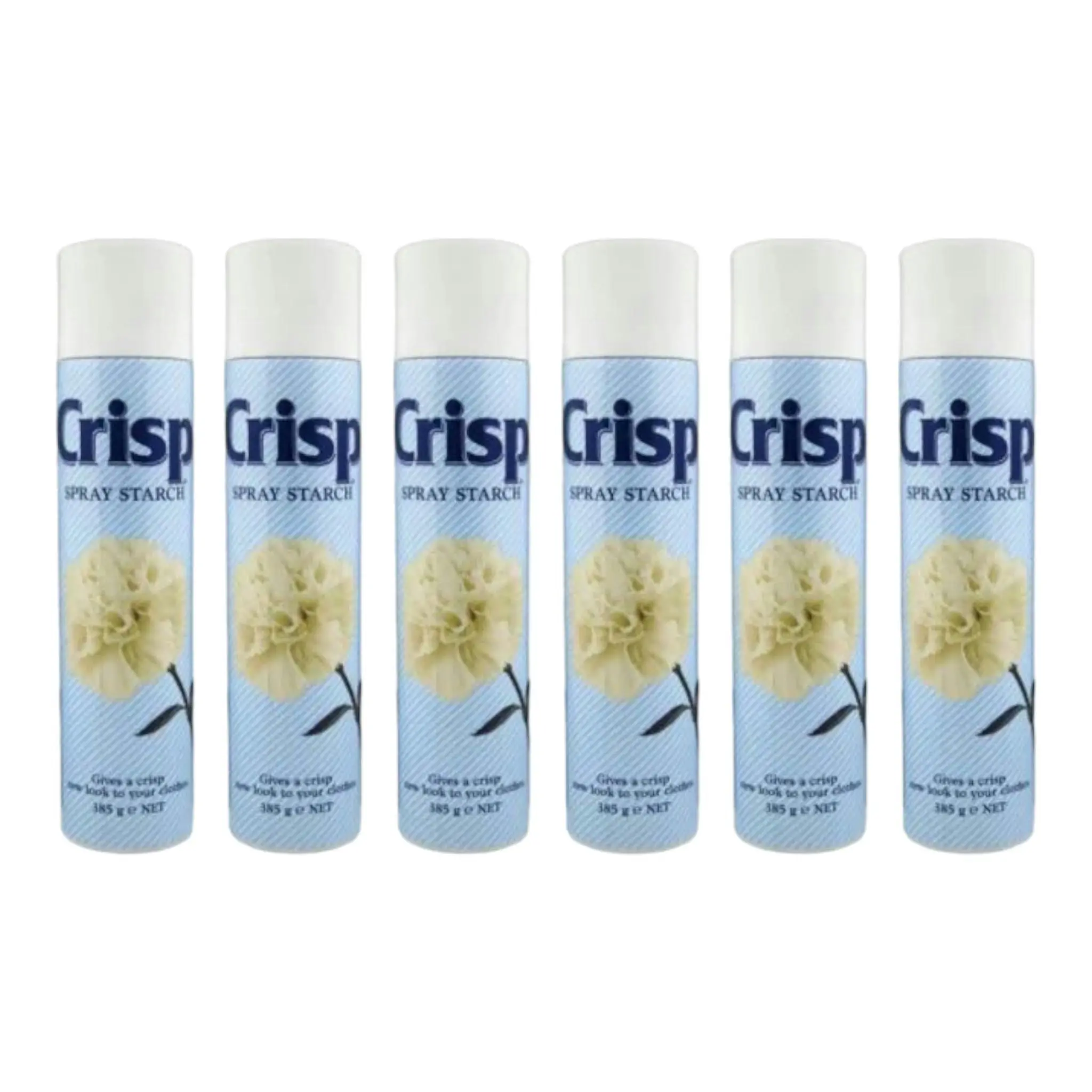 6 Pack Crisp Starch Spray Ironing Spray 385g