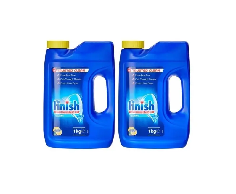 2 Pack Finish Classic Powder Concentrate, Lemon Sparkle, 1kg