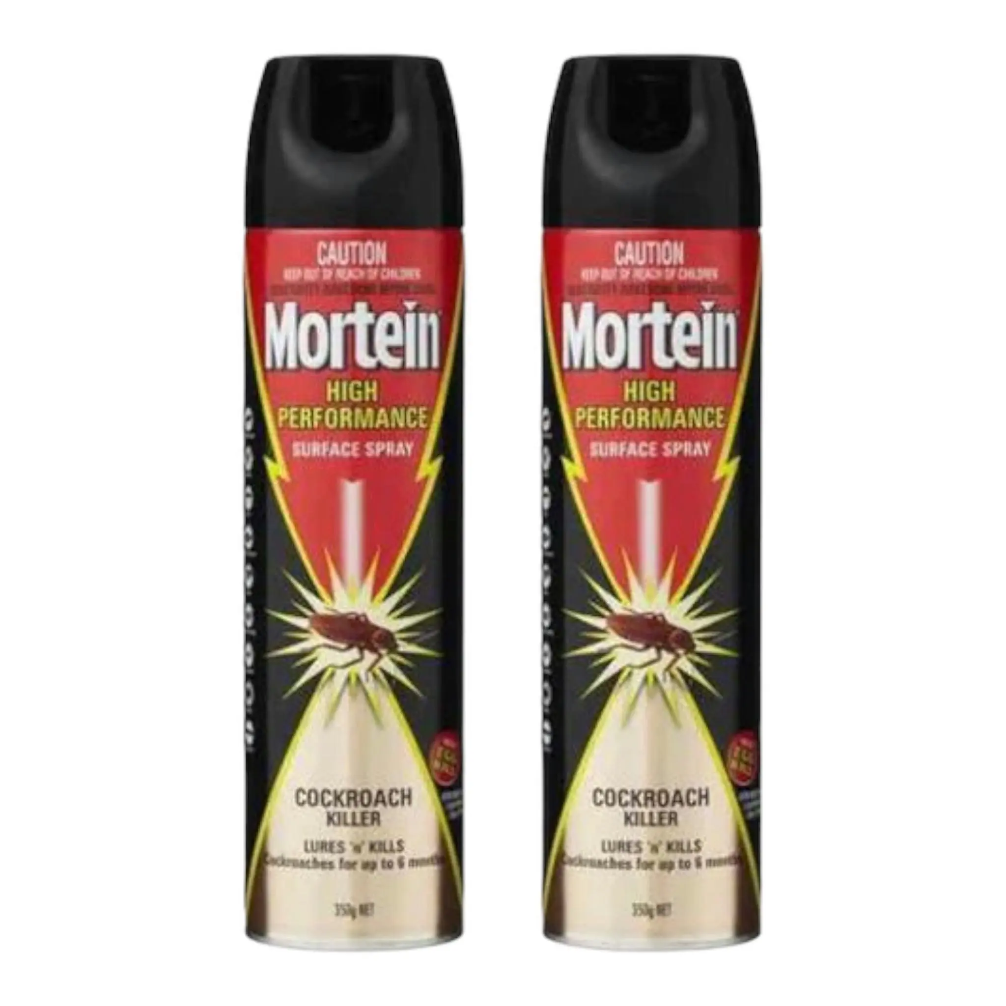 2 Pack Mortein Kill and Protect Surface Spray 350g