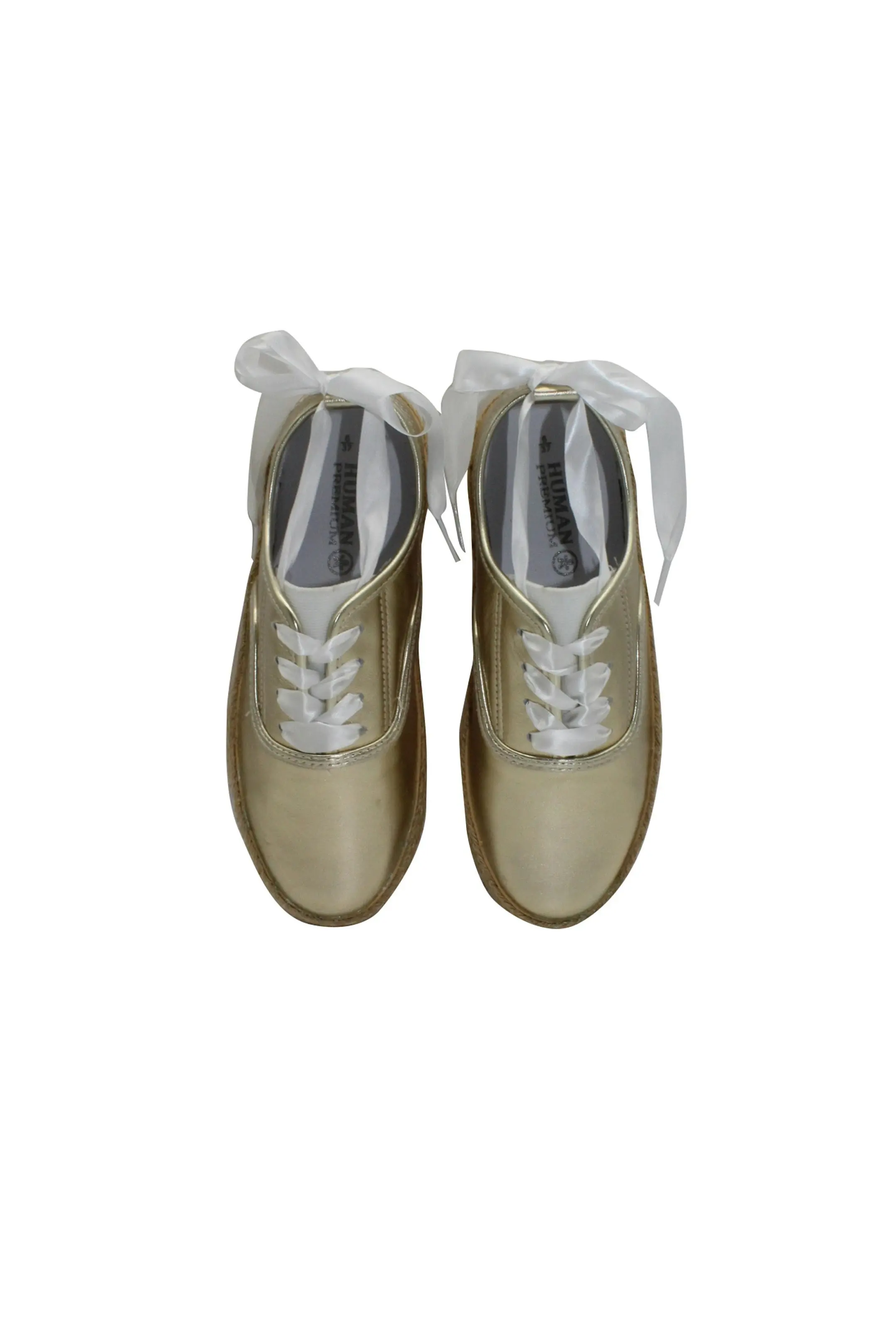 Paradise Leather Trainer Washed Gold