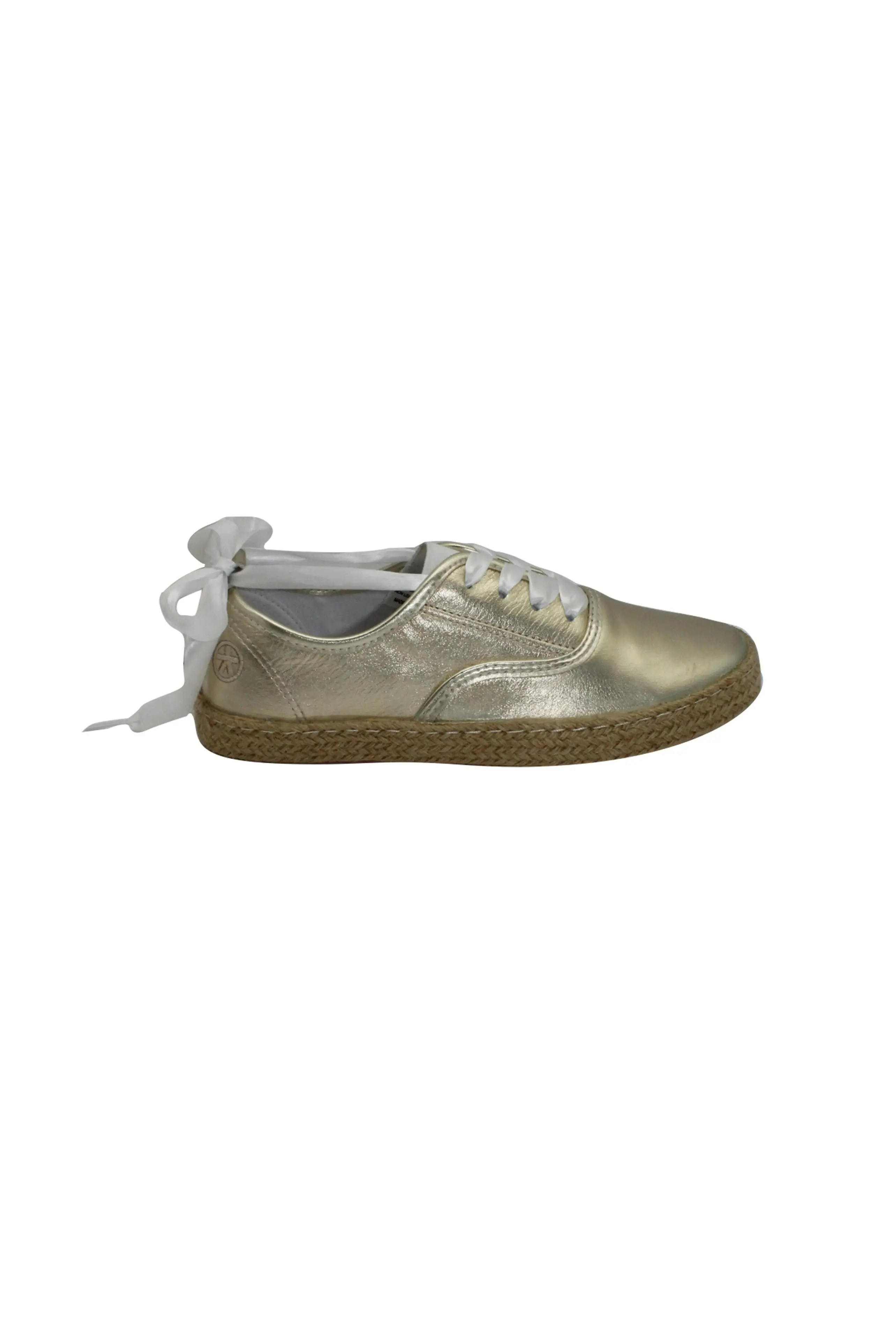 Paradise Leather Trainer Washed Gold