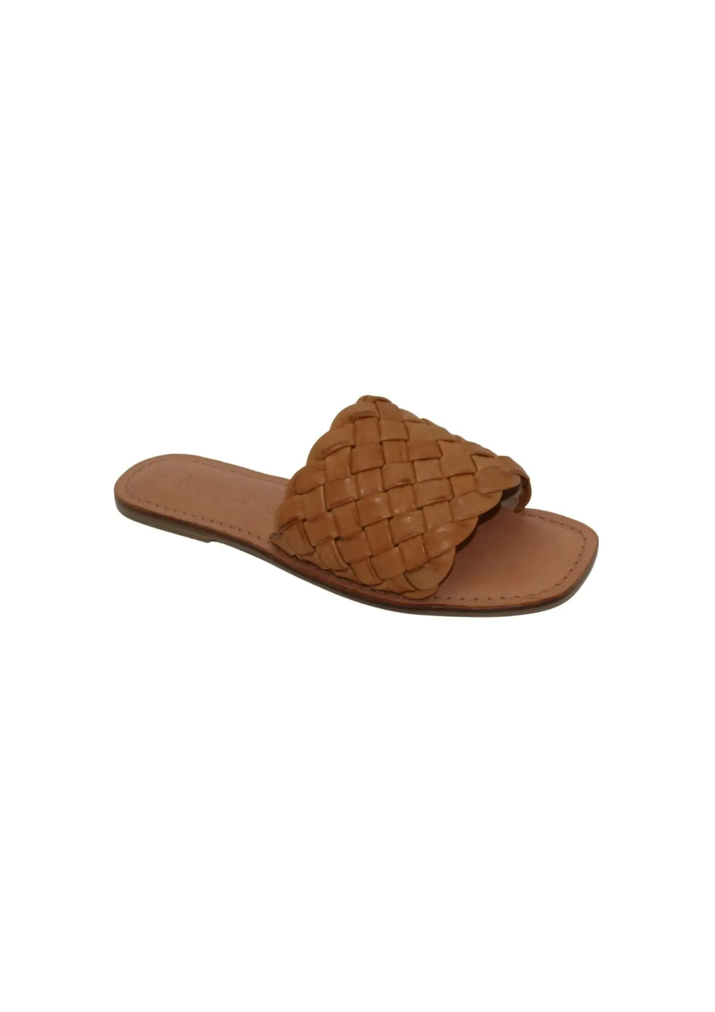 Avalon Woven Leather Sandal Tan