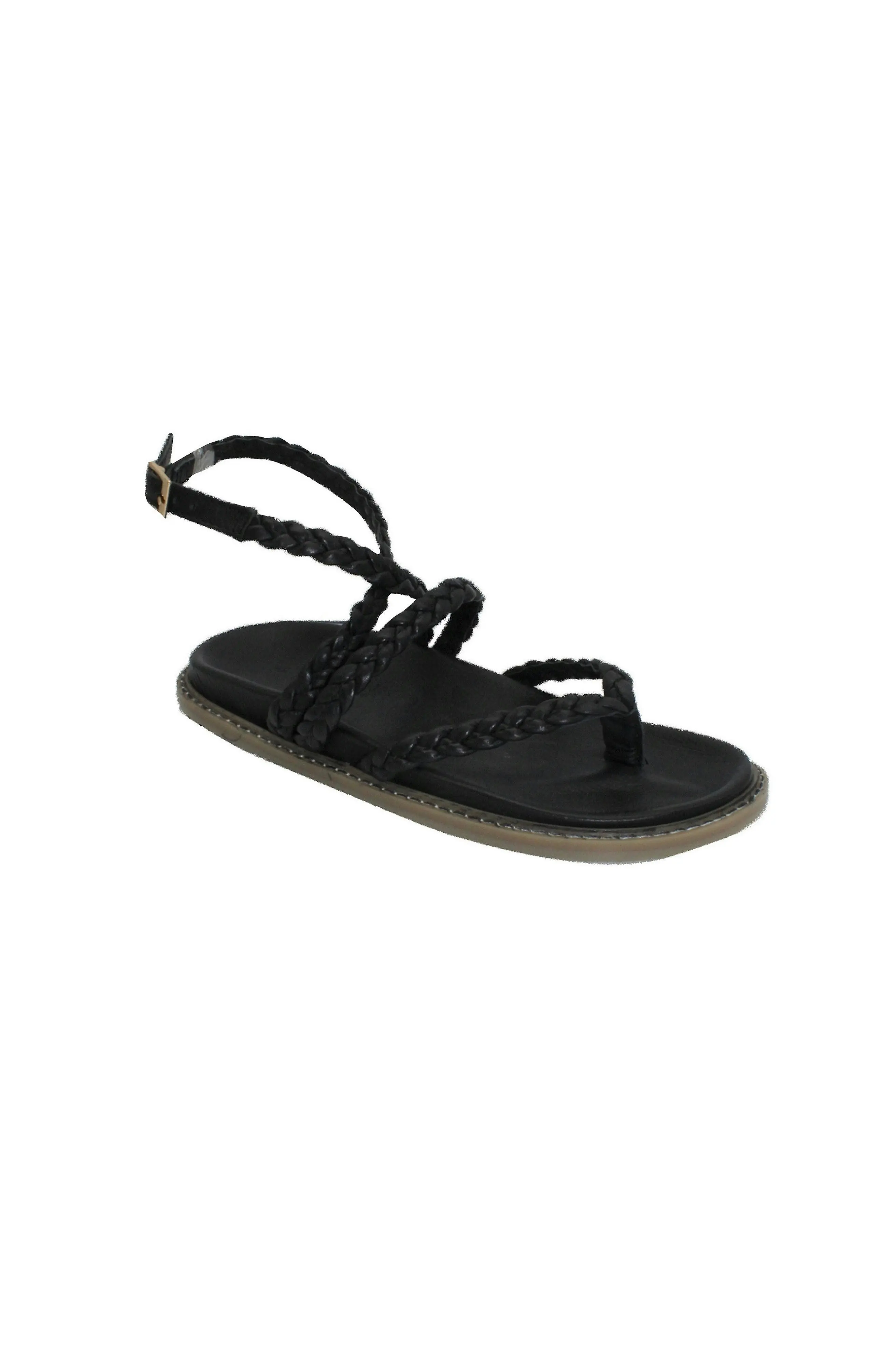 Augusta Leather Sandal Black