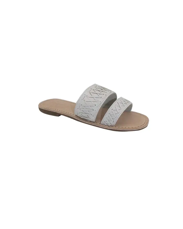 Dels Leather Sandal White