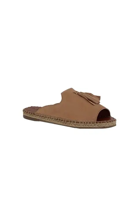 Via Leather Espadrille Natural