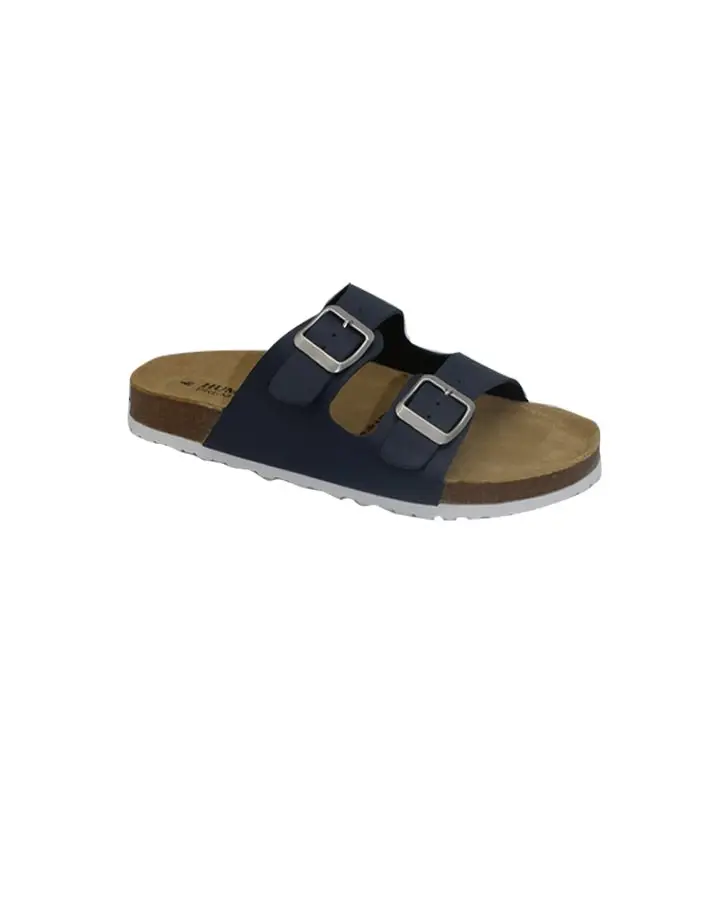 Lynx Leather Sandal Navy