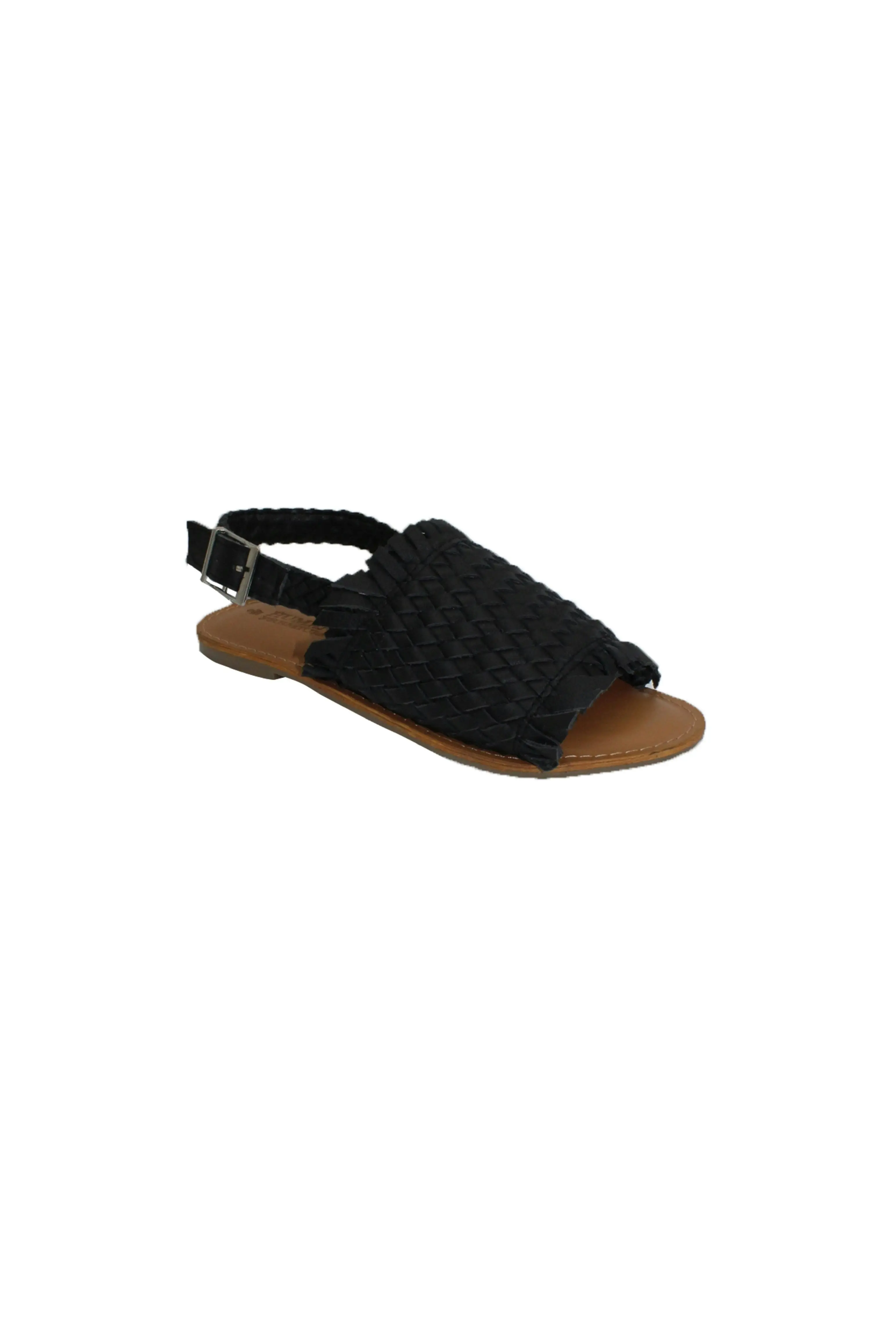 Evos Leather Sandal Black