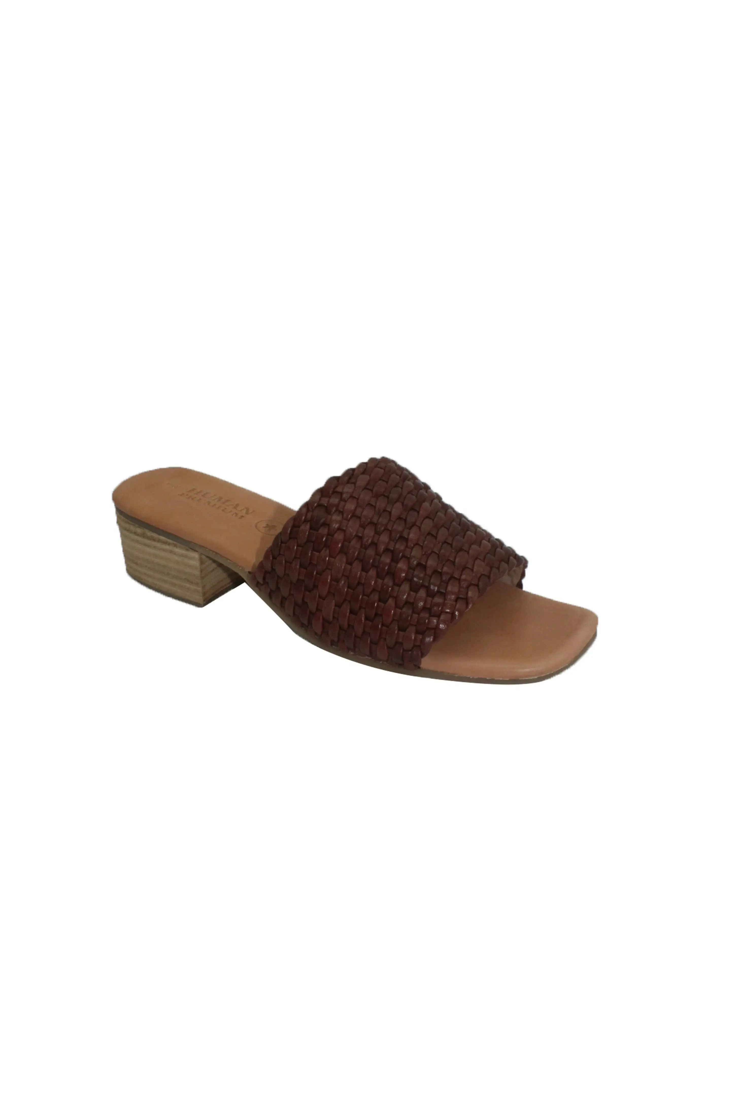 Cambria Woven Leather Sandal Mocha