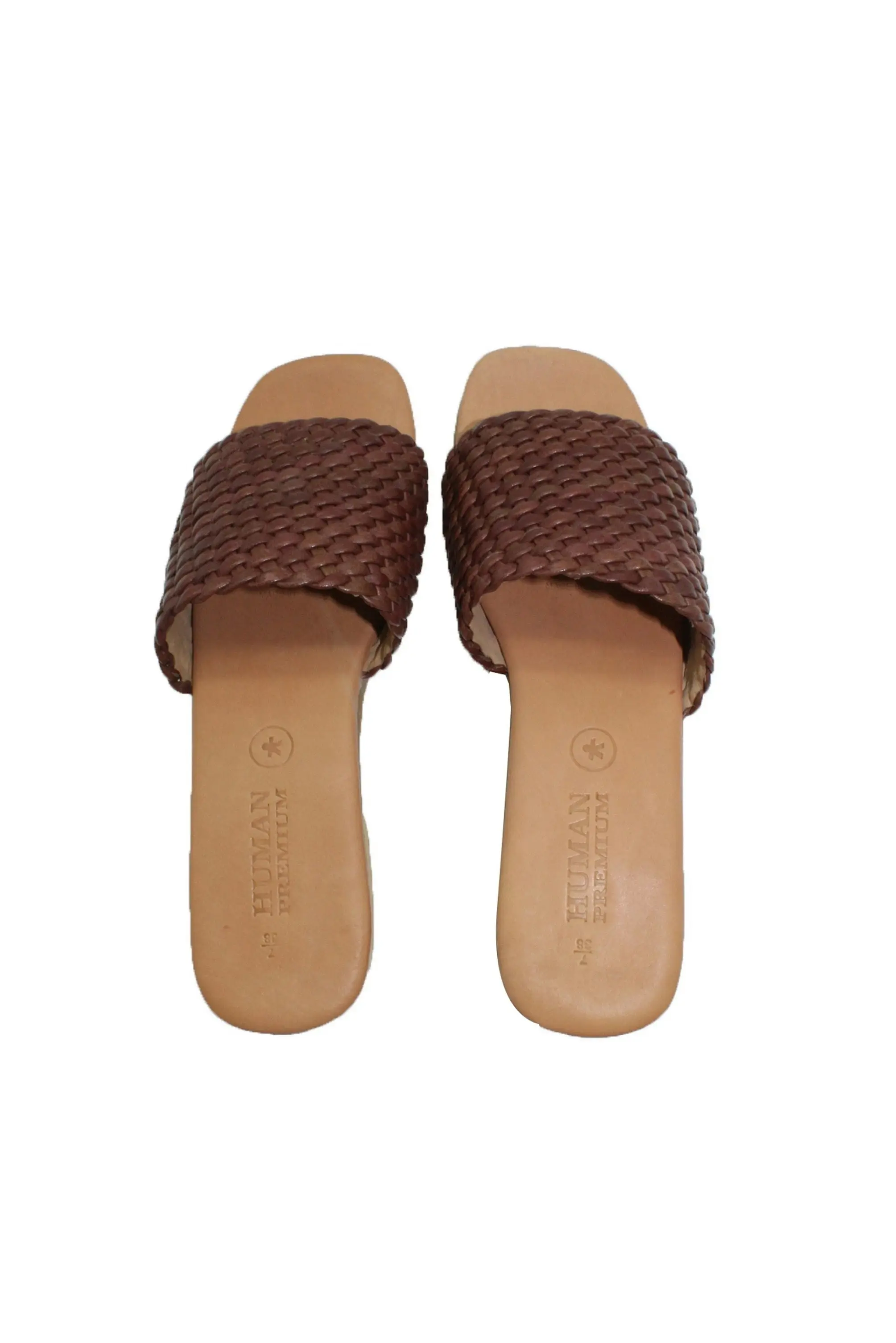 Cambria Woven Leather Sandal Mocha