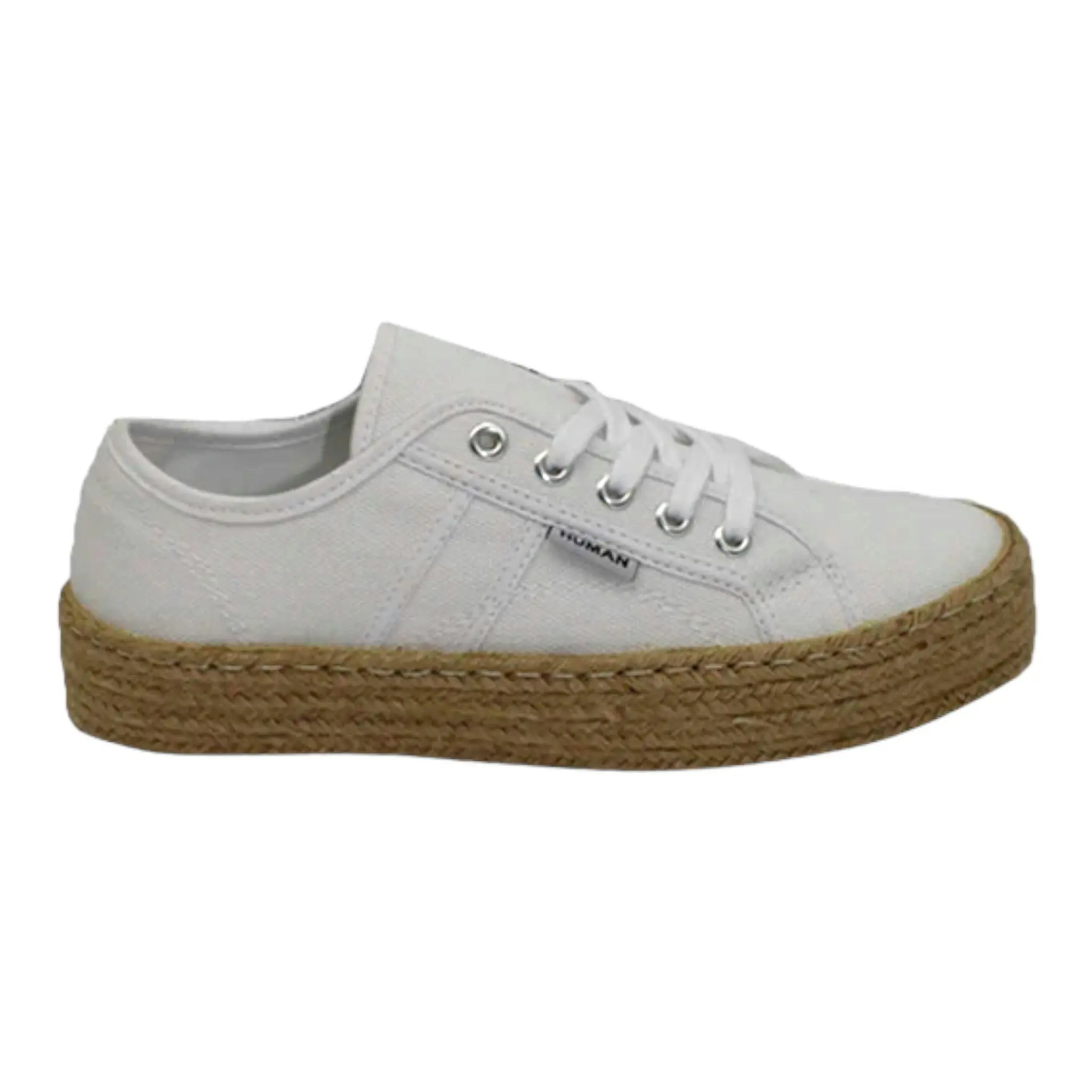 Charlotte Canvas Trainer White