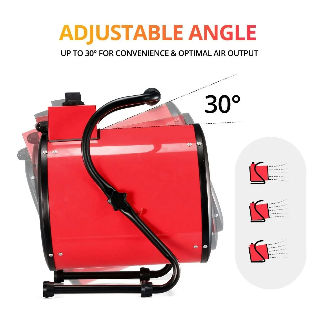 Ausway Industrial Fan Heater 2 in 1 Portable Electric Hot Air Blower Carpet Dryer for Shed Warehouse Workshop SAA 3000W