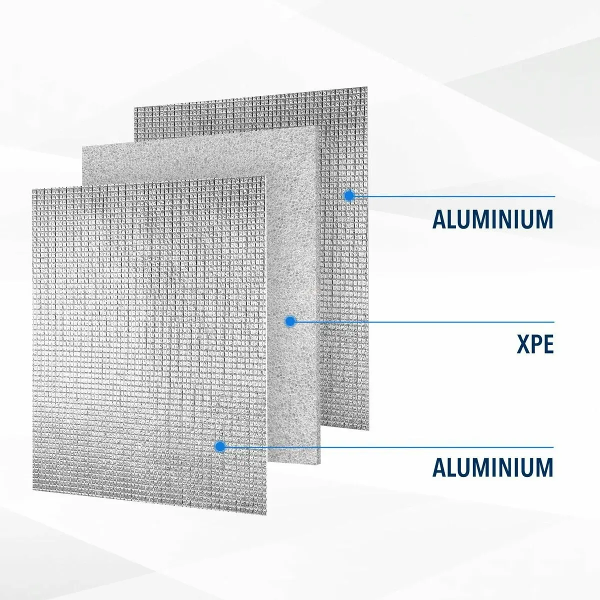 Ausway Foil Heat Barrier Shield Reflective Radiant Cell Insulation Rolls Roofing Aluminium XPE 90x1112cm 10sq m Ceiling Attic Loft Wall Window