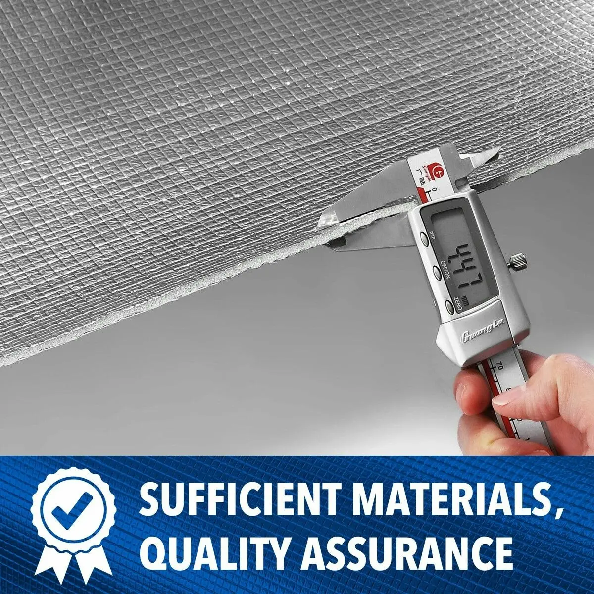 Ausway Foil Heat Barrier Shield Reflective Radiant Cell Insulation Rolls Roofing Aluminium XPE 90x1112cm 10sq m Ceiling Attic Loft Wall Window