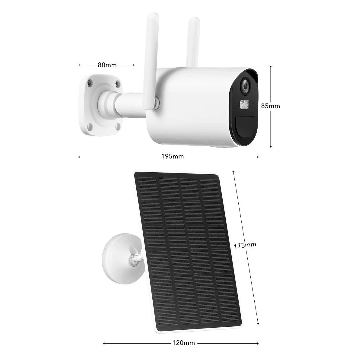 Ausway Anisee WIFI Camera CCTV Installation Solar Powered Surveillance Hom x4e Security System