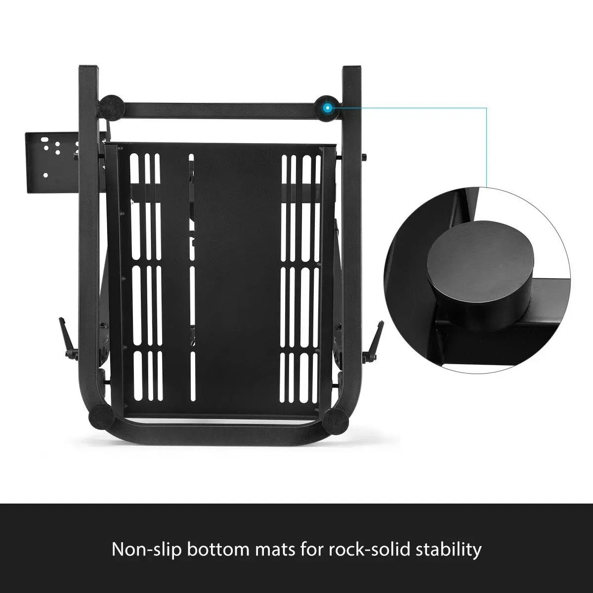 Ausway Sim Racing Wheel Stand Foldable Simulator Steering Mount Gaming Accessories for Thrustmaster Logitech