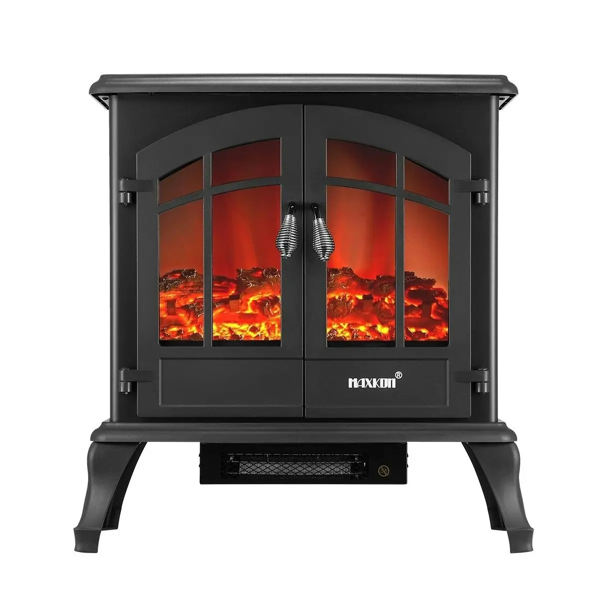 Maxkon 1800W Portable Freestanding 22-inch Electric Fireplace Stove Heater Thermostat 3D Flame Effect