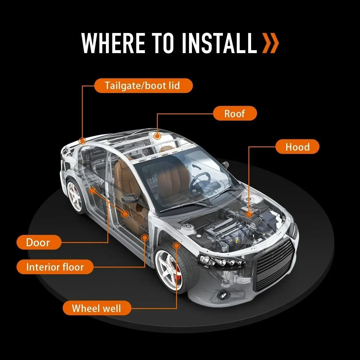 Shogun Butyl Sound Deadener Car Deadening Insulation Mat Automotive Proofing Noise Shield