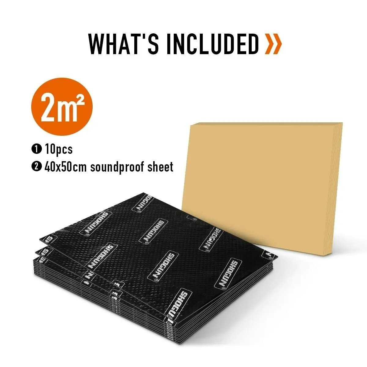 Shogun Butyl Sound Deadener Car Deadening Insulation Mat Automotive Proofing Noise Shield