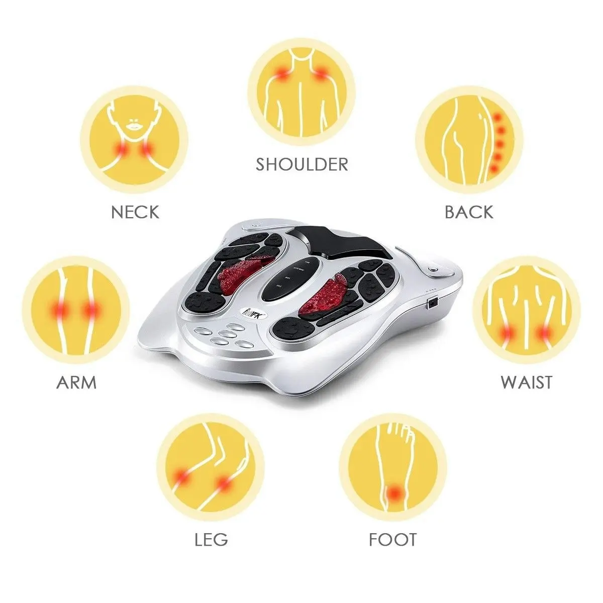 Ausway Electromagnetic Wave Pulse Foot Circulation Improve Promoter Heat Massager Machine