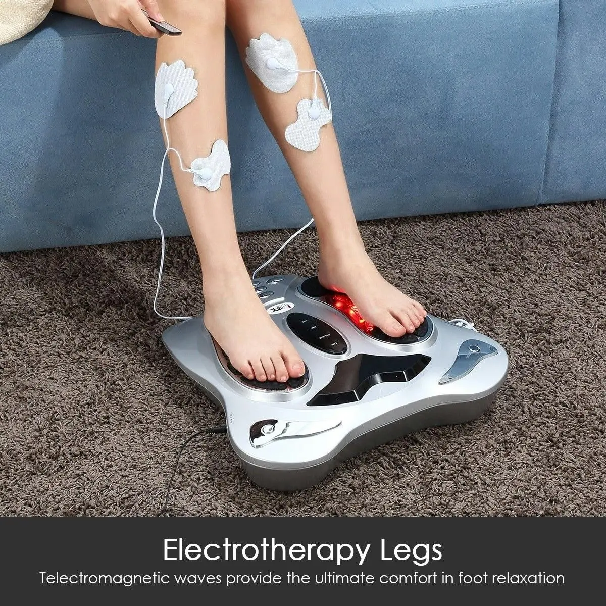 Ausway Electromagnetic Wave Pulse Foot Circulation Improve Promoter Heat Massager Machine