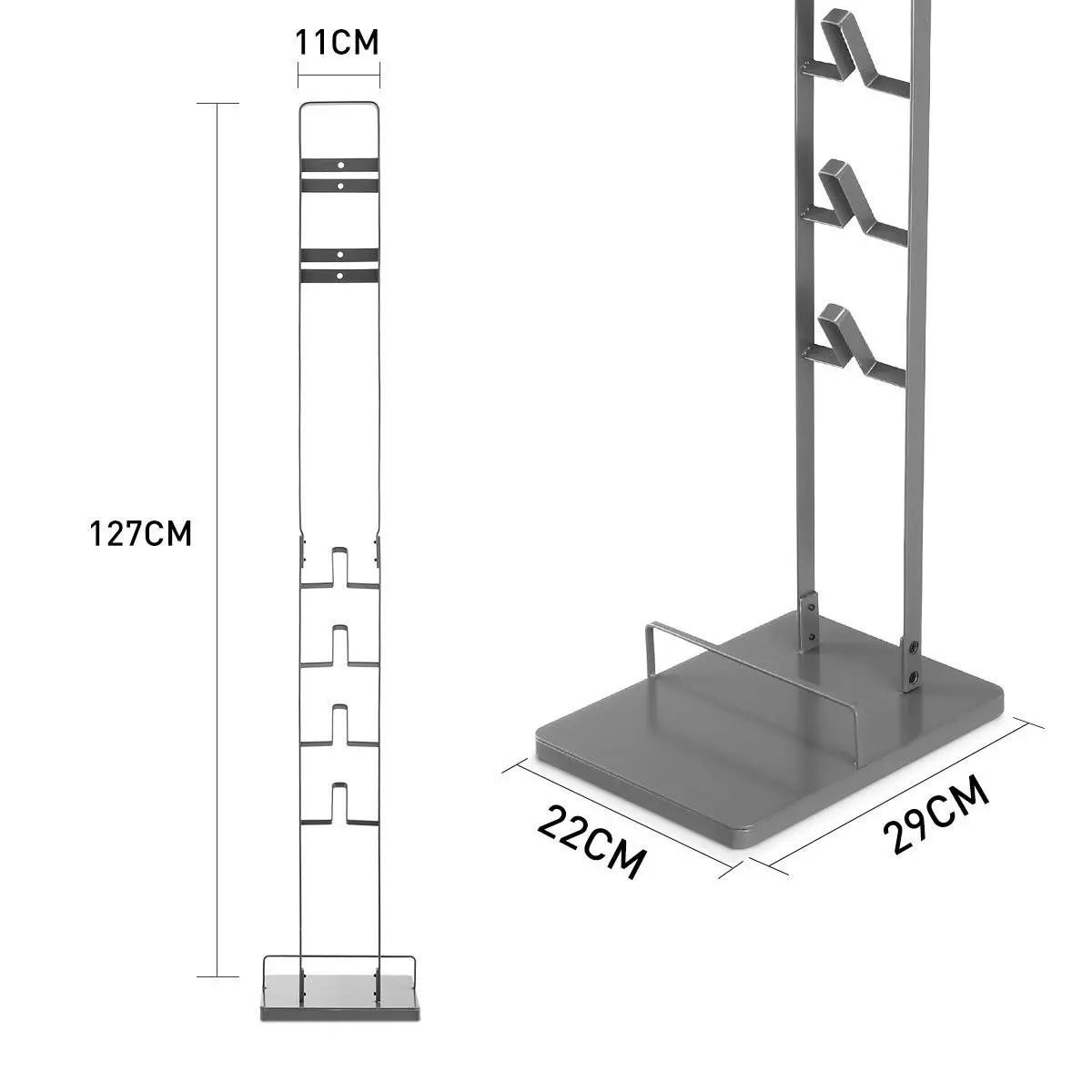 Ausway Dyson Vacuum Stand Rack Cleaner Accessories Holder Free Standing V6 V7 V8 V10 V11 V12 V15 Grey