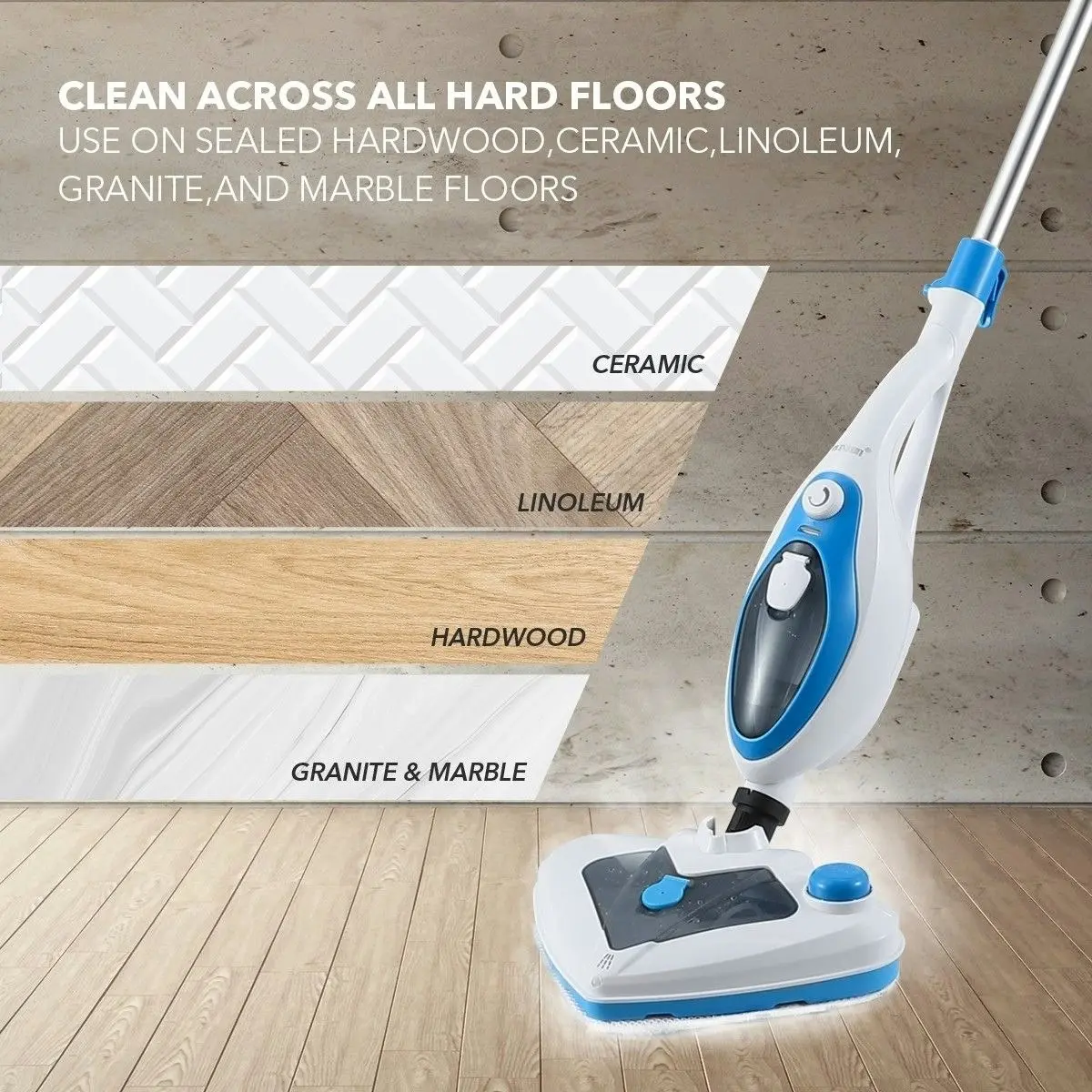 Maxkon  13 in 1 Steam Mop Cleaner 1500W Handheld Steamer Multiple Function Floor Carpet