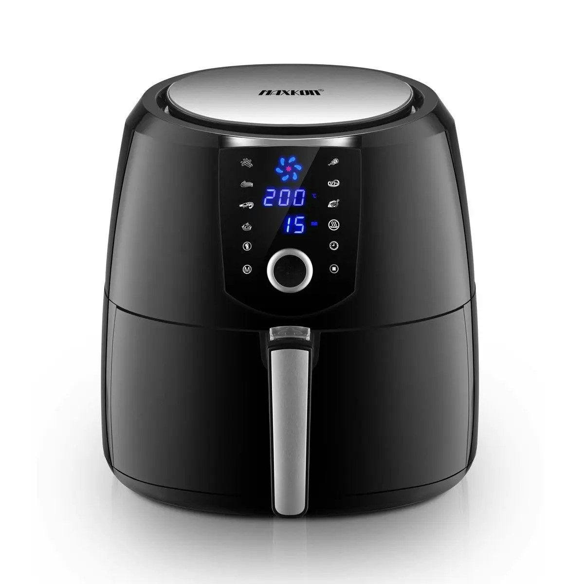 Maxkon  7L Air Fryer Health Cooker Low Oil Air circulation 12 Blades LCD Black With Warm Function