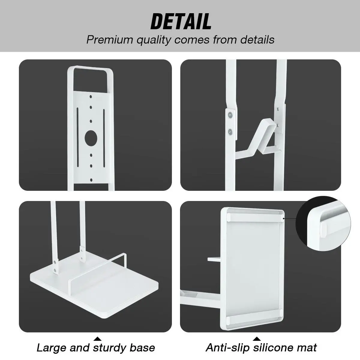 Ausway Freestanding Dyson Cordless Vacuum Cleaner Metal Stand Rack Hook V6 V7 V8 V10 V11 V12 V15 White