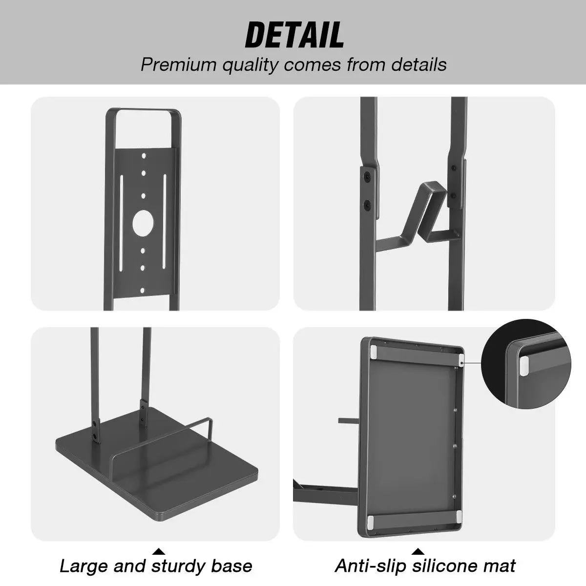 Ausway Freestanding Dyson Cordless Vacuum Cleaner Metal Stand Rack Hook V6 V7 V8 V10 V11 V12 V15 Grey