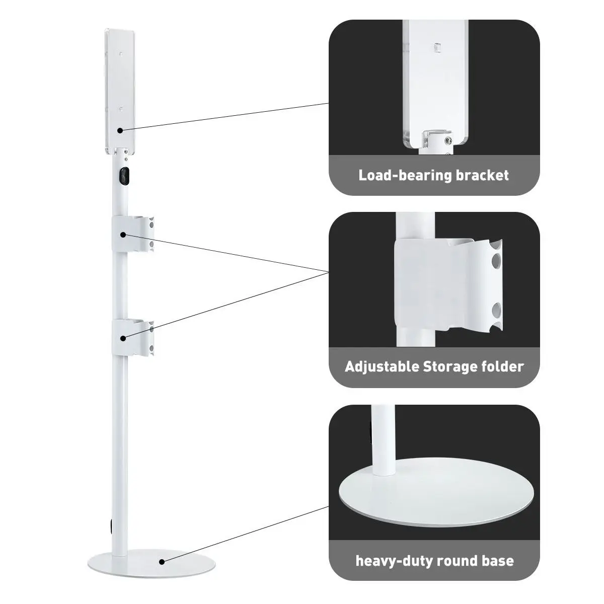 Ausway Vacuum Cleaner Stand Accessory Rack Freestanding Wire Organiser Dyson V7 V8 V10 V12 V15 DC30 DC59 DC62