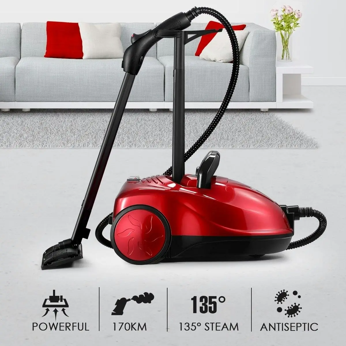 Maxkon  3.4L High Pressure Steam Cleaner Steam Mop Machine