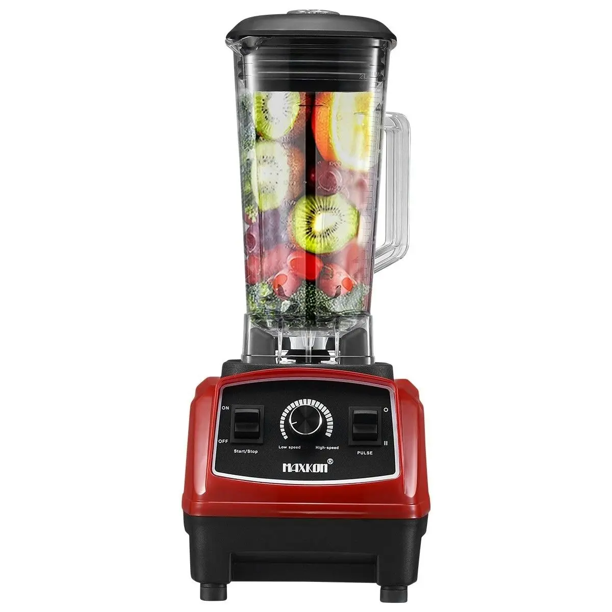 Maxkon Commercial High Speed Blender Smoothie Maker Food Mixers Juicer 2L Red