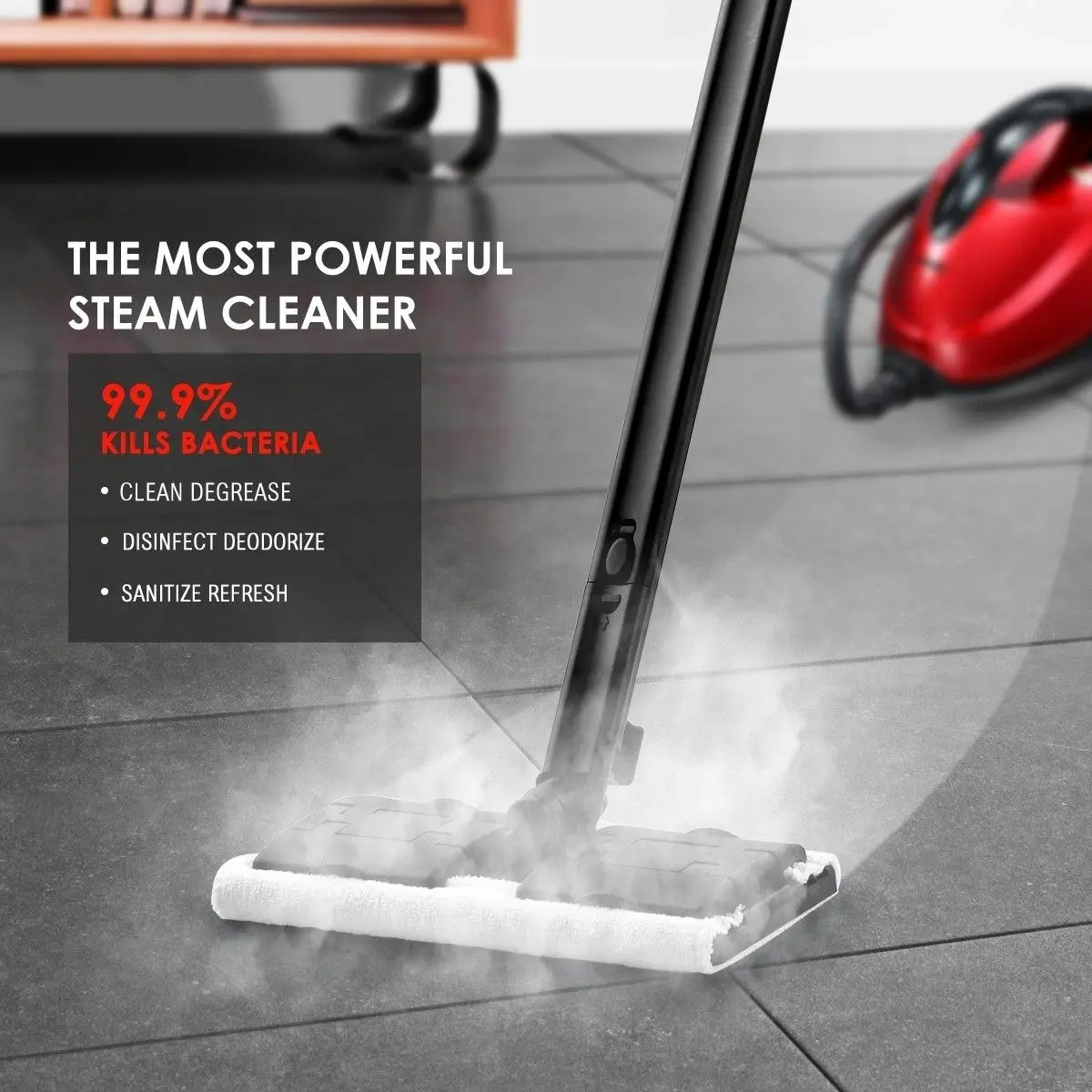 Maxkon  2.1L Steam Cleaner Mop 13 in 1 High Pressure Floor Window Carpet Steamer