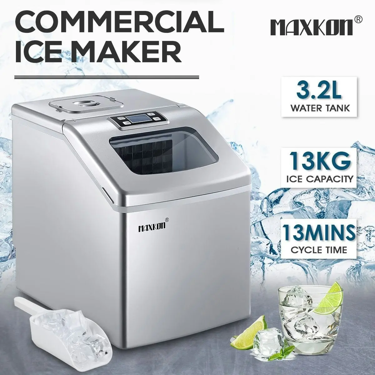 Maxkon  Ice Cube Maker 3.2L