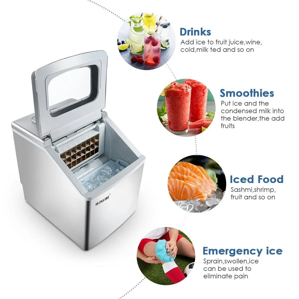 Maxkon  Ice Cube Maker 3.2L