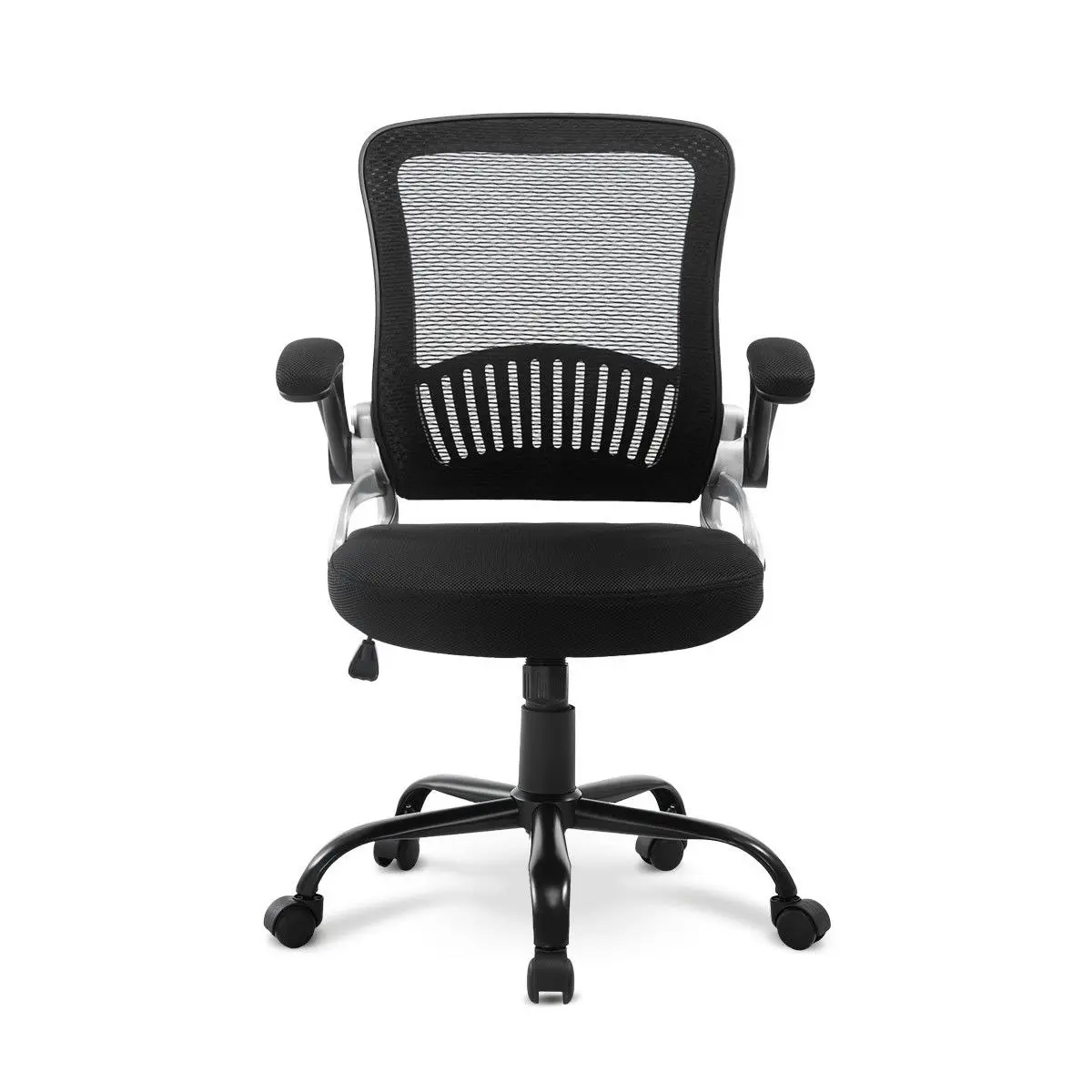 Ausway Ergonomic Mesh Office Chair Lumbar Support Adjustable Armrest Height Back Angle Black