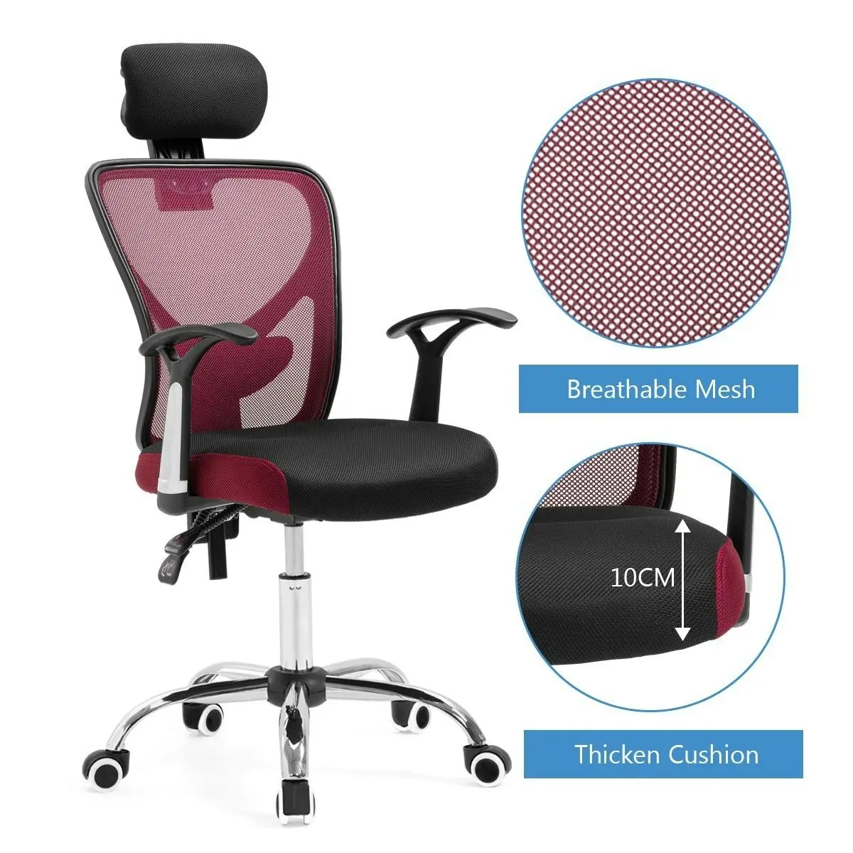 Neader Ergonomic High Back Mesh Office Chair with Back Lumbar Support