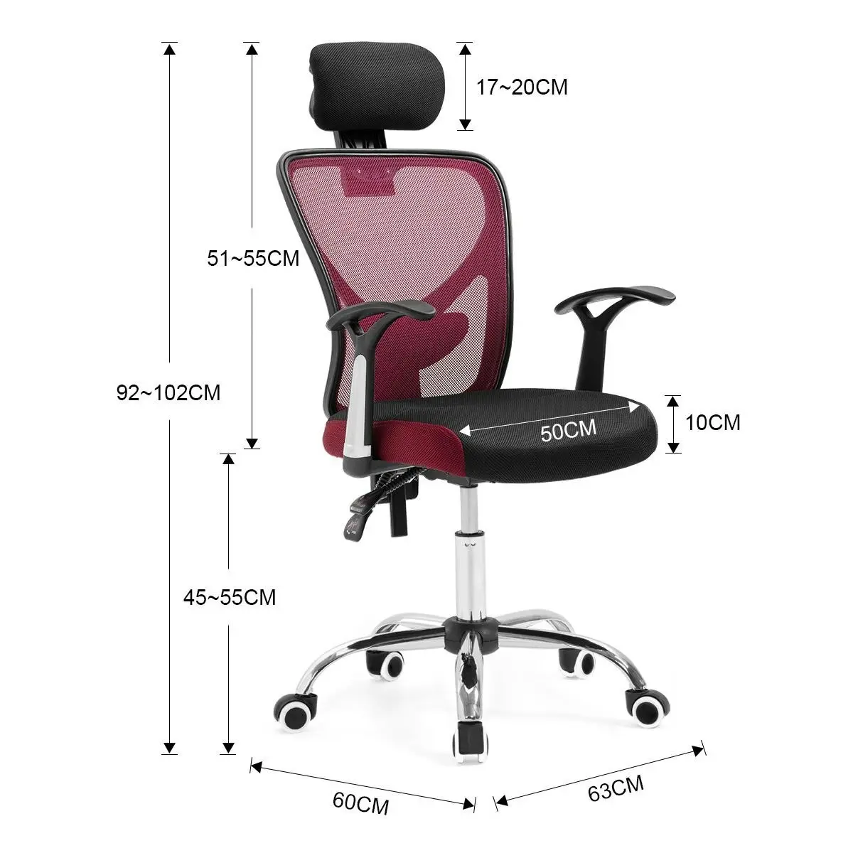 Neader Ergonomic High Back Mesh Office Chair with Back Lumbar Support