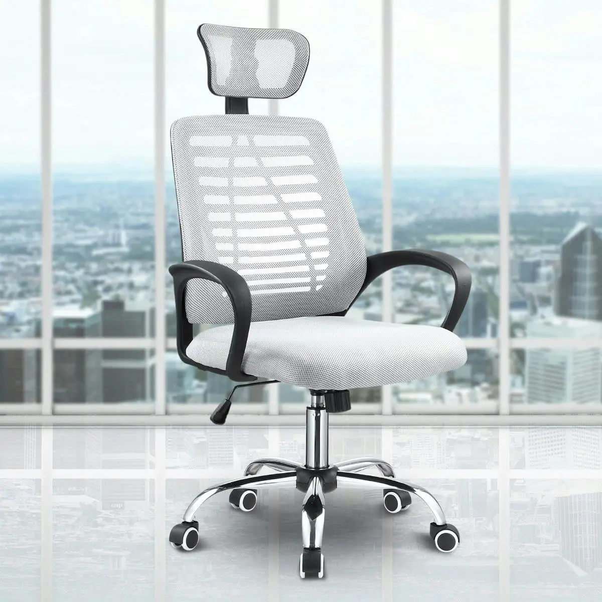 Ausway Executive Mesh Back Office Chair Computer Chair w/ Breathable Cushion and Armchairs