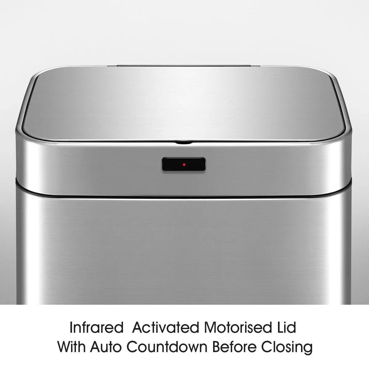 Ausway 75L Dual Rubbish Bin Recycling Kitchen Waste Trash Garbage Can Motion Sensor Stainless Steel Silver