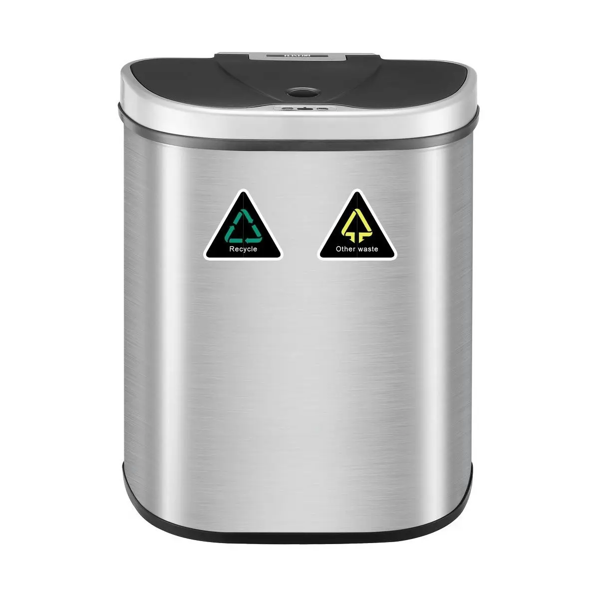 Maxkon Sensor Rubbish Bin 70L Motion Dual Kitchen Waste Can Auto Recycle Bin