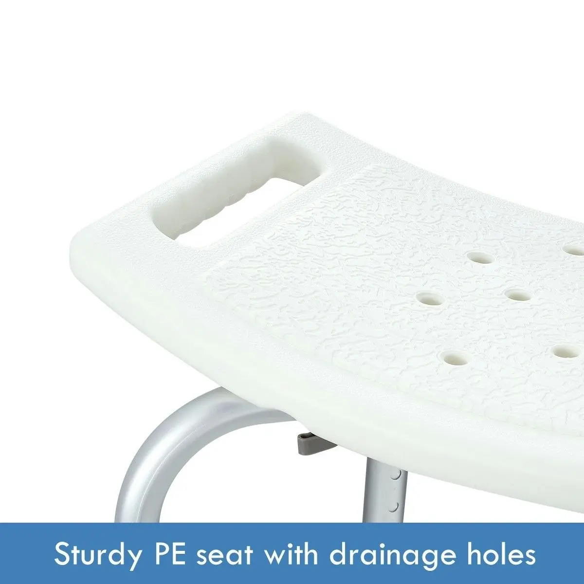 Ausway Adjustable Shower Chair Bath Tub Seat Bench for Elderly Disabled with Handles