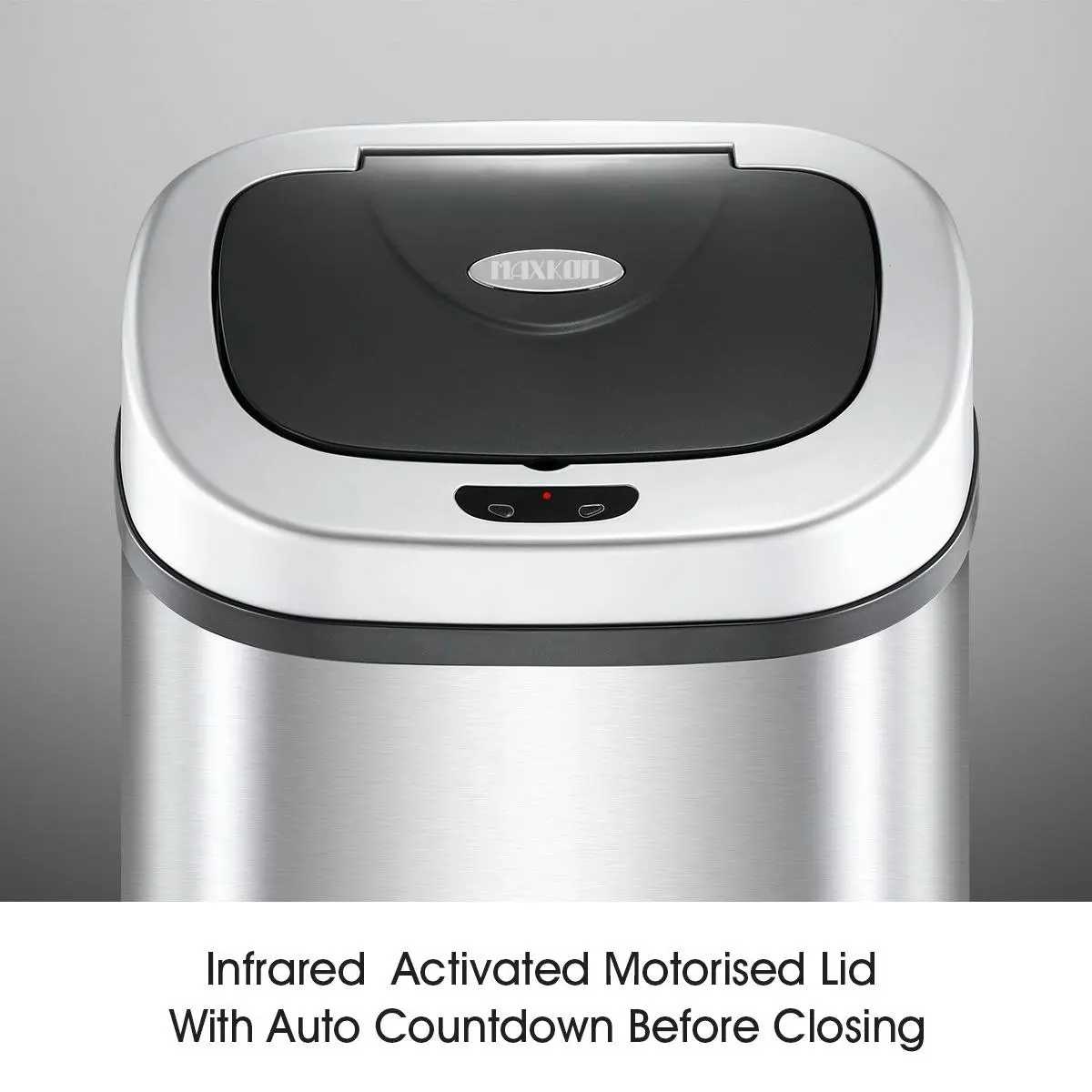 Maxkon 80L Dual Sensor Rubbish Bin Recycle Automatic Garbage Kitchen Waste Trash Can Stainless Steel