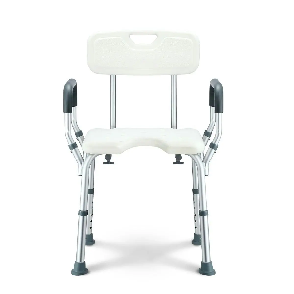 Ausway Medical Shower Chair Bathtub Bath Seat Stool with Back and Armrests