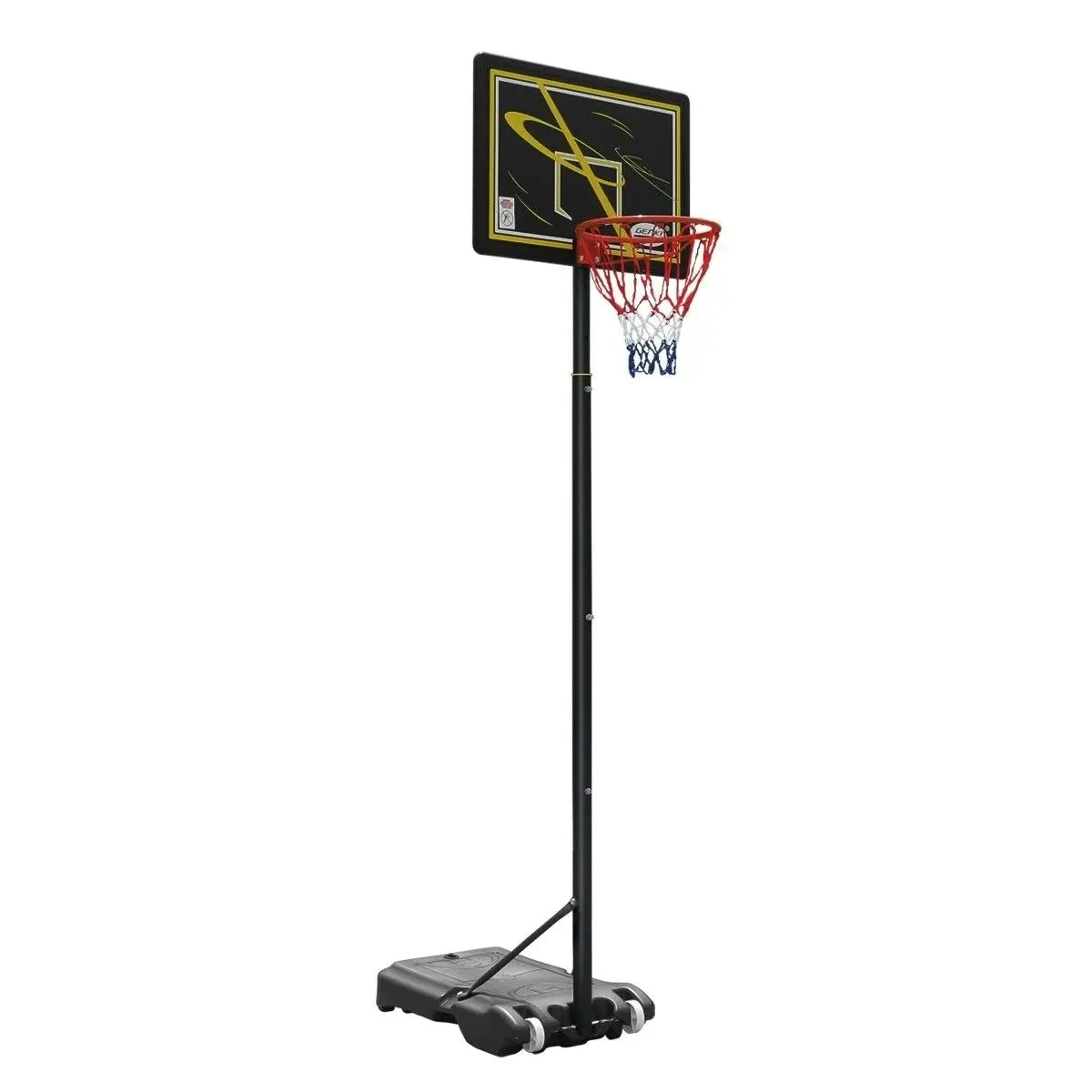 Genki 1.55-2.6m Kids Adult Portable Basketball System Hoop Stand