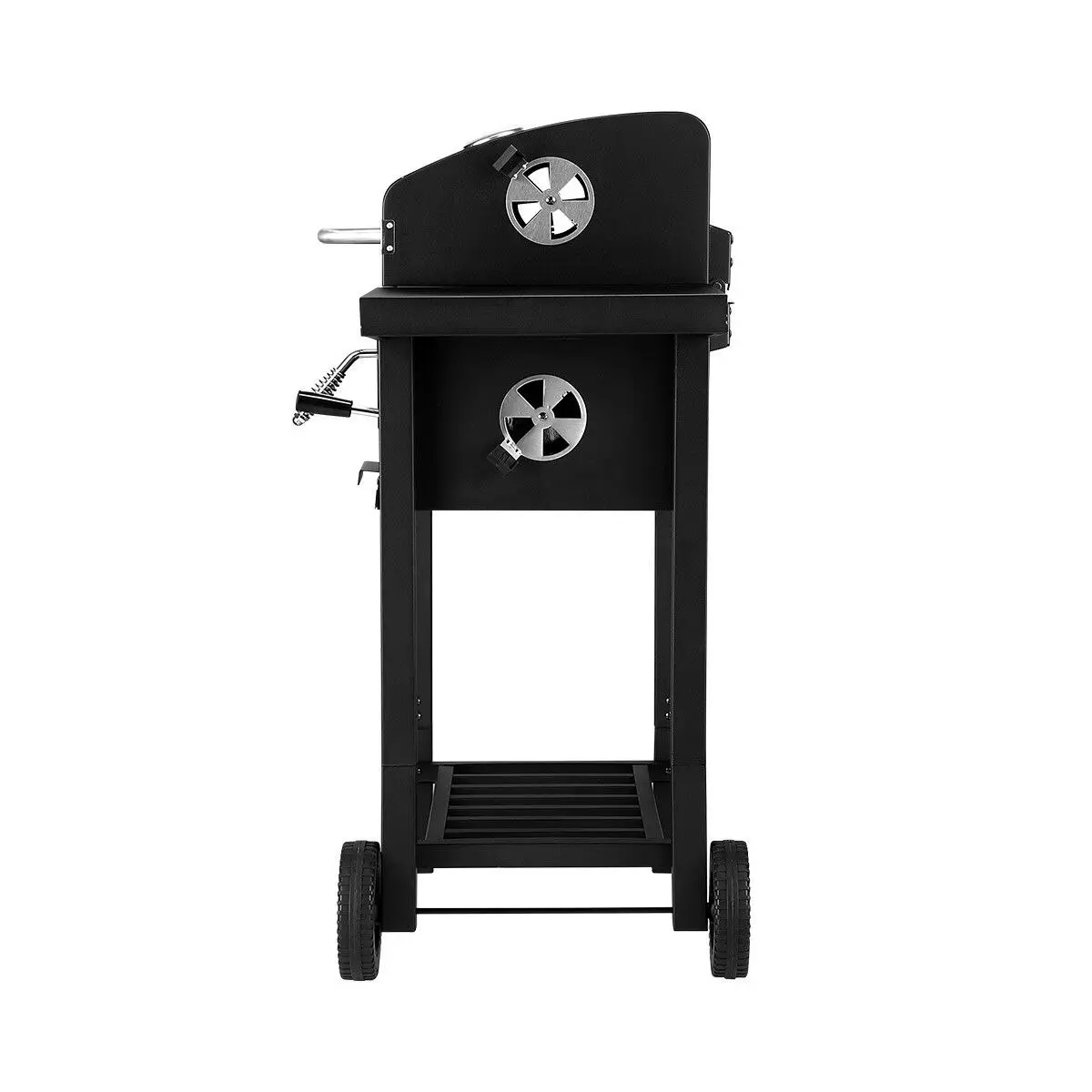 Ausway Aluminium Charcoal BBQ Grill Trolley Portable Cooking Grill Outdoor Barbecue Set for Picnic Patio Backyard Cooking