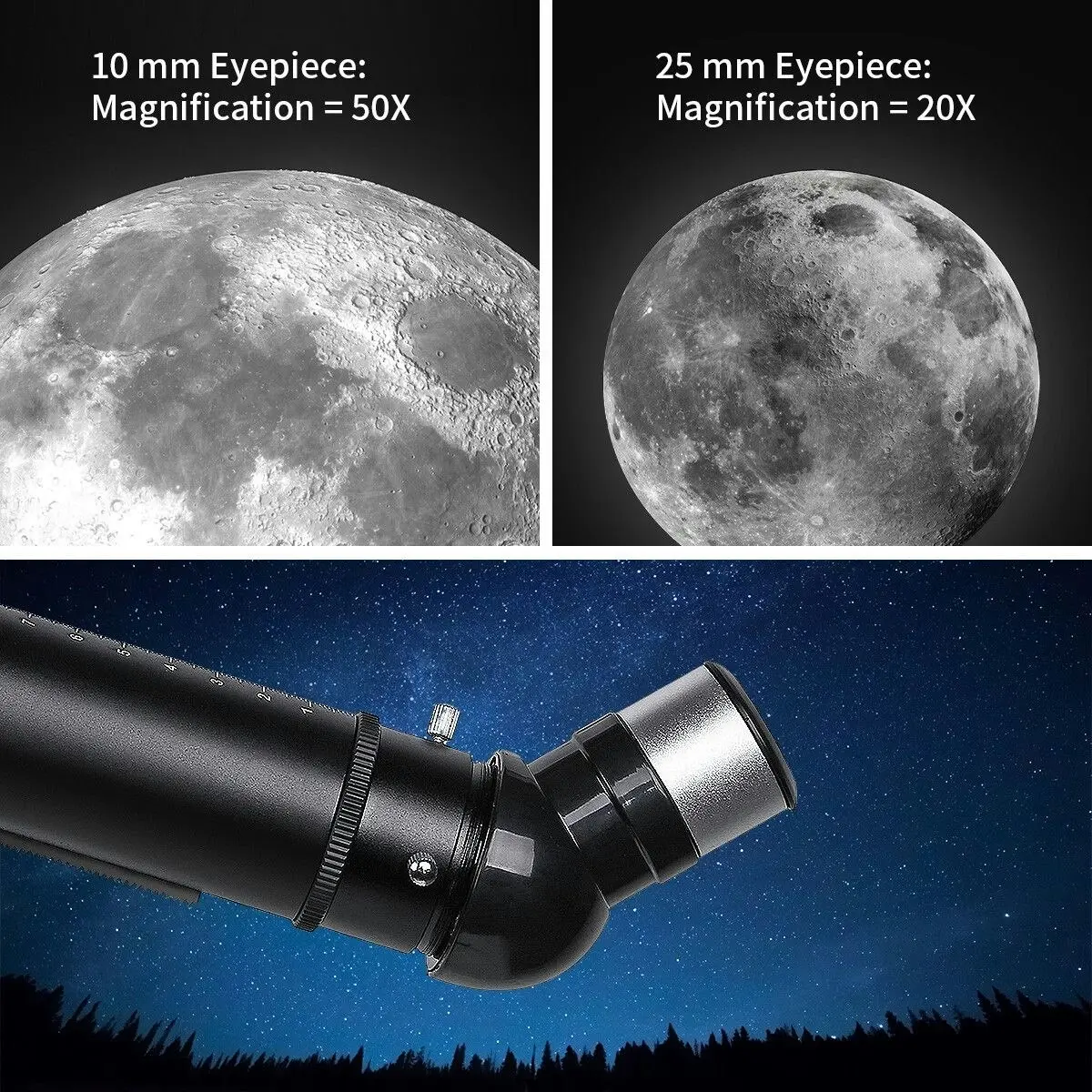 Ausway Astronomical Space Telescope 50080 Outdoor Monocular with Tripod and Phone Adapter