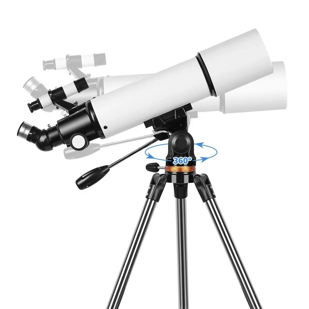 Ausway Astronomical Space Telescope 50080 Outdoor Monocular with Tripod and Phone Adapter