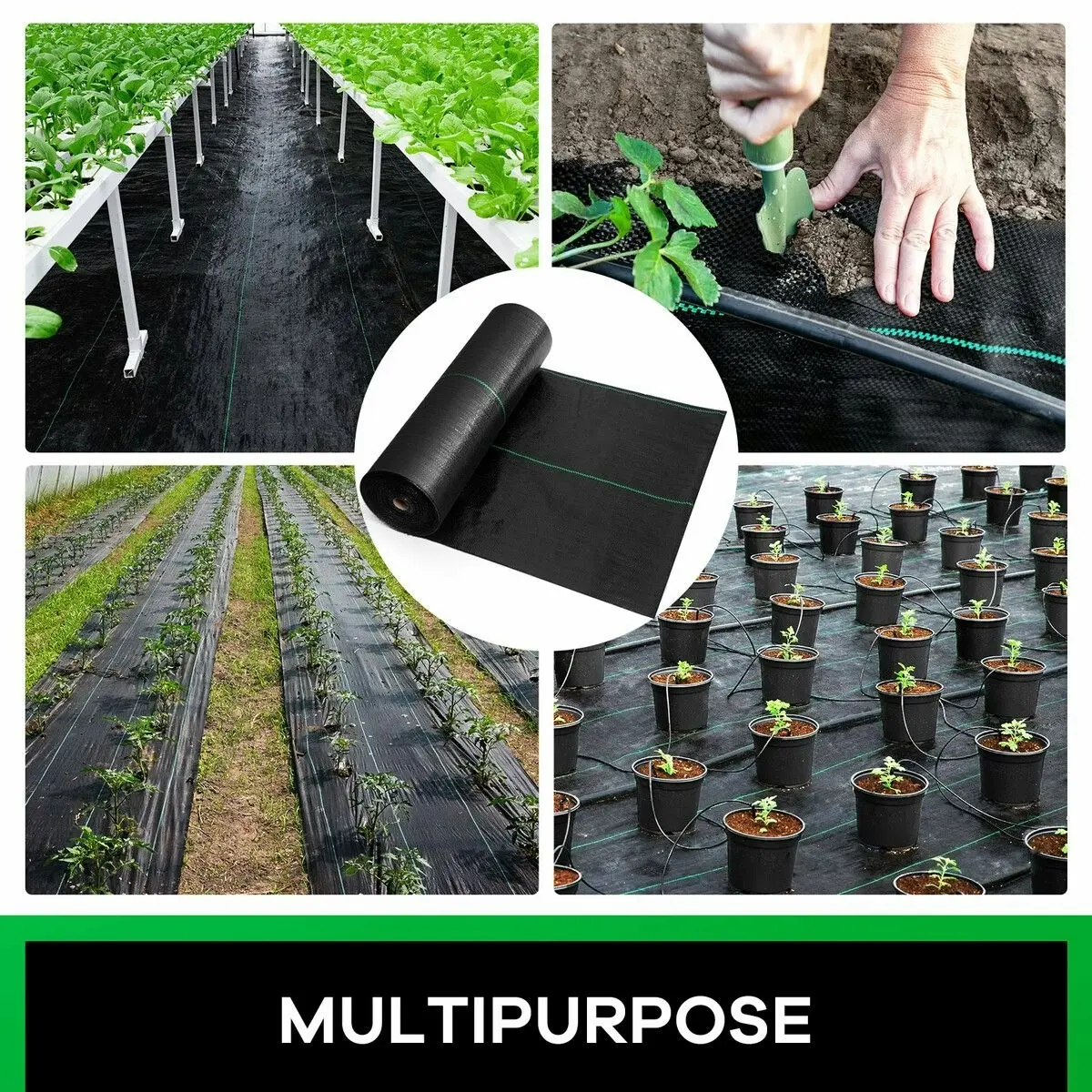 OGL Weed Mat Ground Cover Control Barrier Gardening Block Landscape Guard Plastic 90GSM 0.915 x 100M