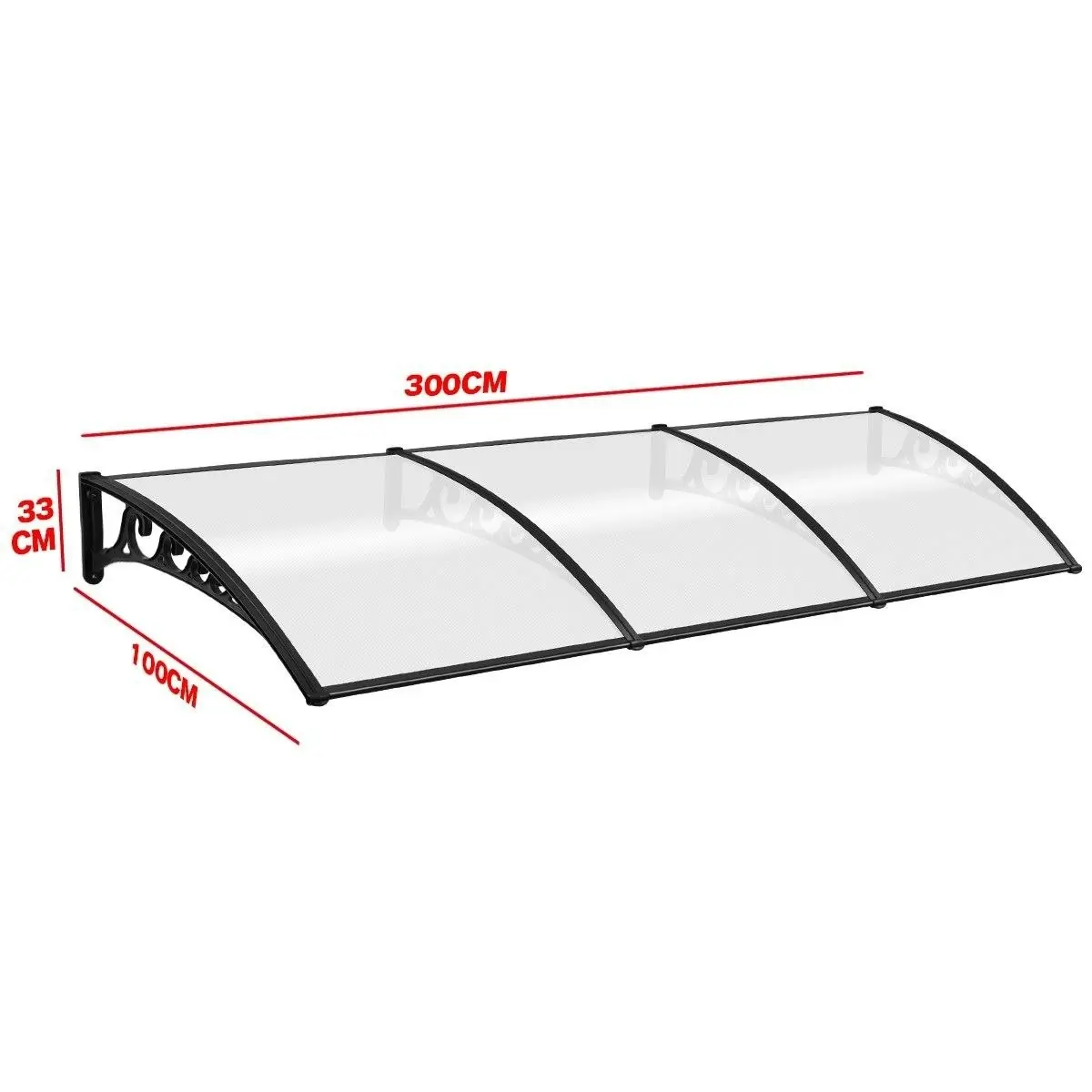 Ausway Crystal Clear Rain Proof Shade Rain Cover Canopy Awning  3M